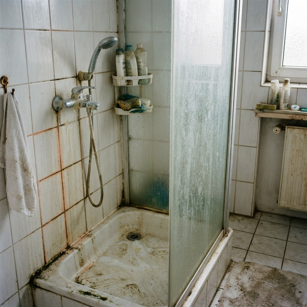 Bathroom Transformation before cleaning